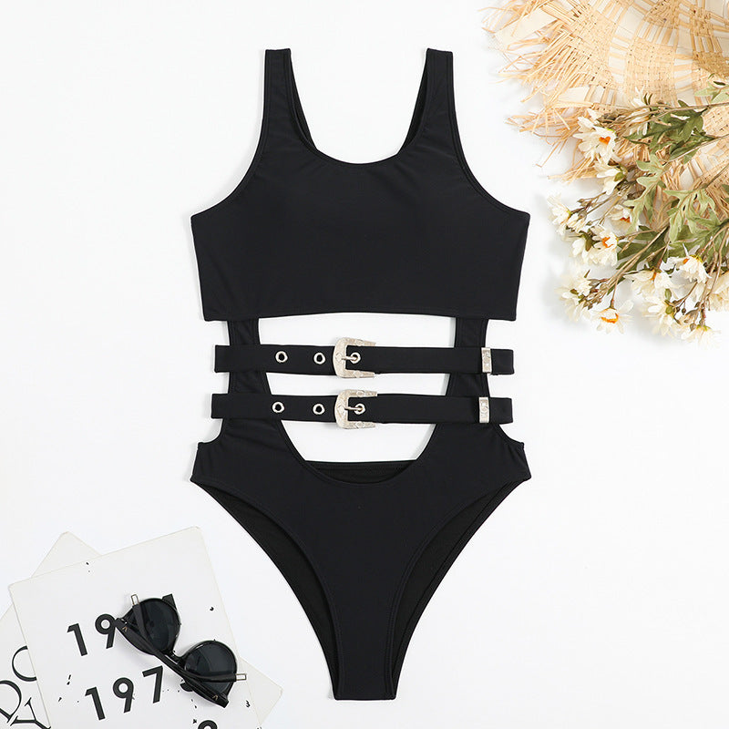 One-piece Swimsuit Waist Hollow-out Swimsuit Women