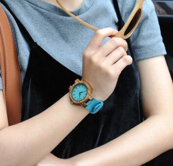 Bobo Bird Teal Leather Watch: Stylish and Resilient