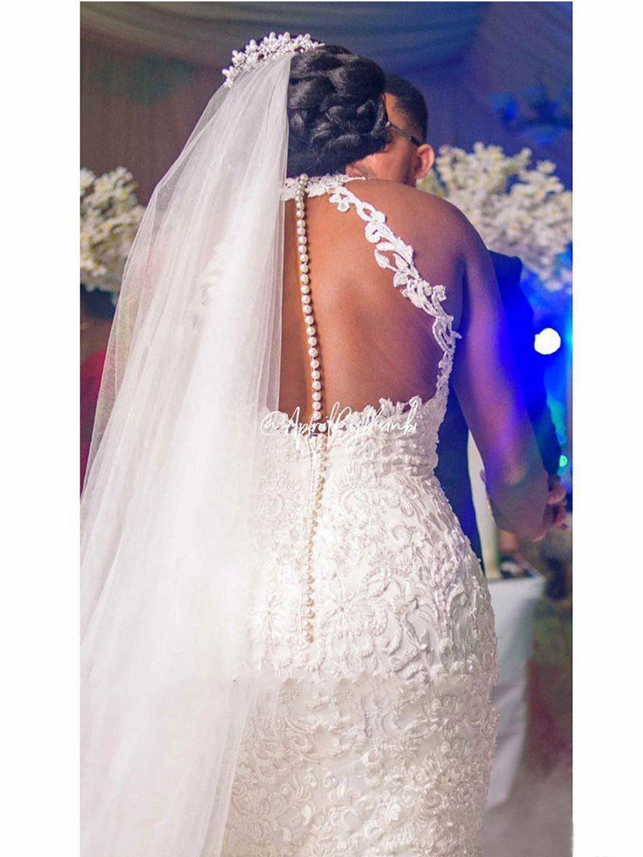 Sexy Beaded Mermaid Bridal Dress