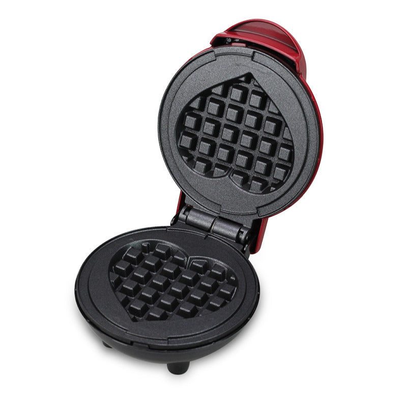 Heart-Shaped Mini Waffle Maker - Perfect for Cute Couples ❤️