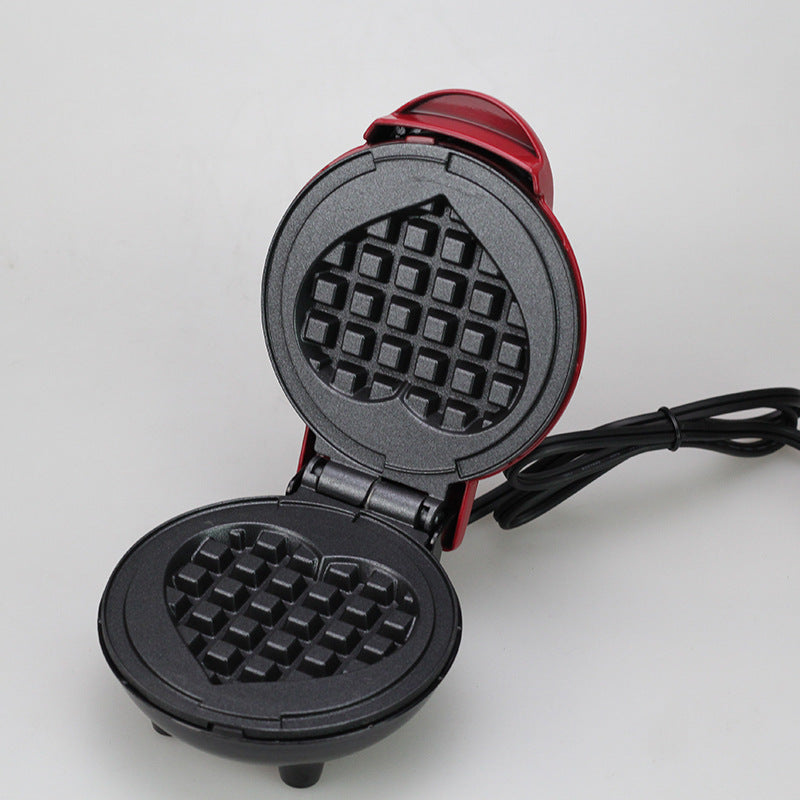 Heart-Shaped Mini Waffle Maker - Perfect for Cute Couples ❤️