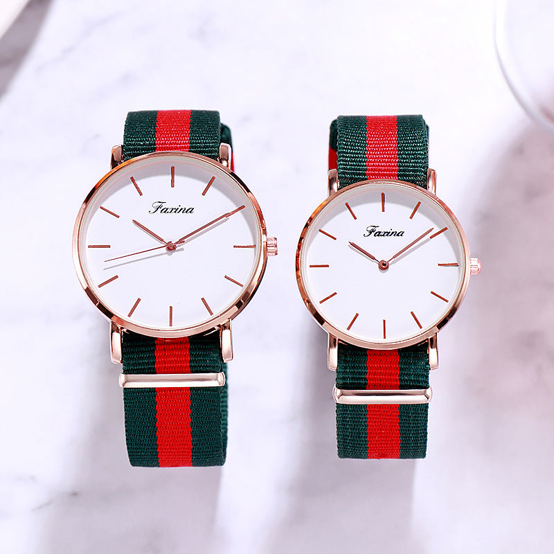 Quartz couple watch