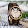 Wooden couple watch