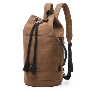 Trendy Couple Canvas Water Tank Backpack