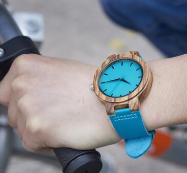 Bobo Bird Teal Leather Watch: Stylish and Resilient