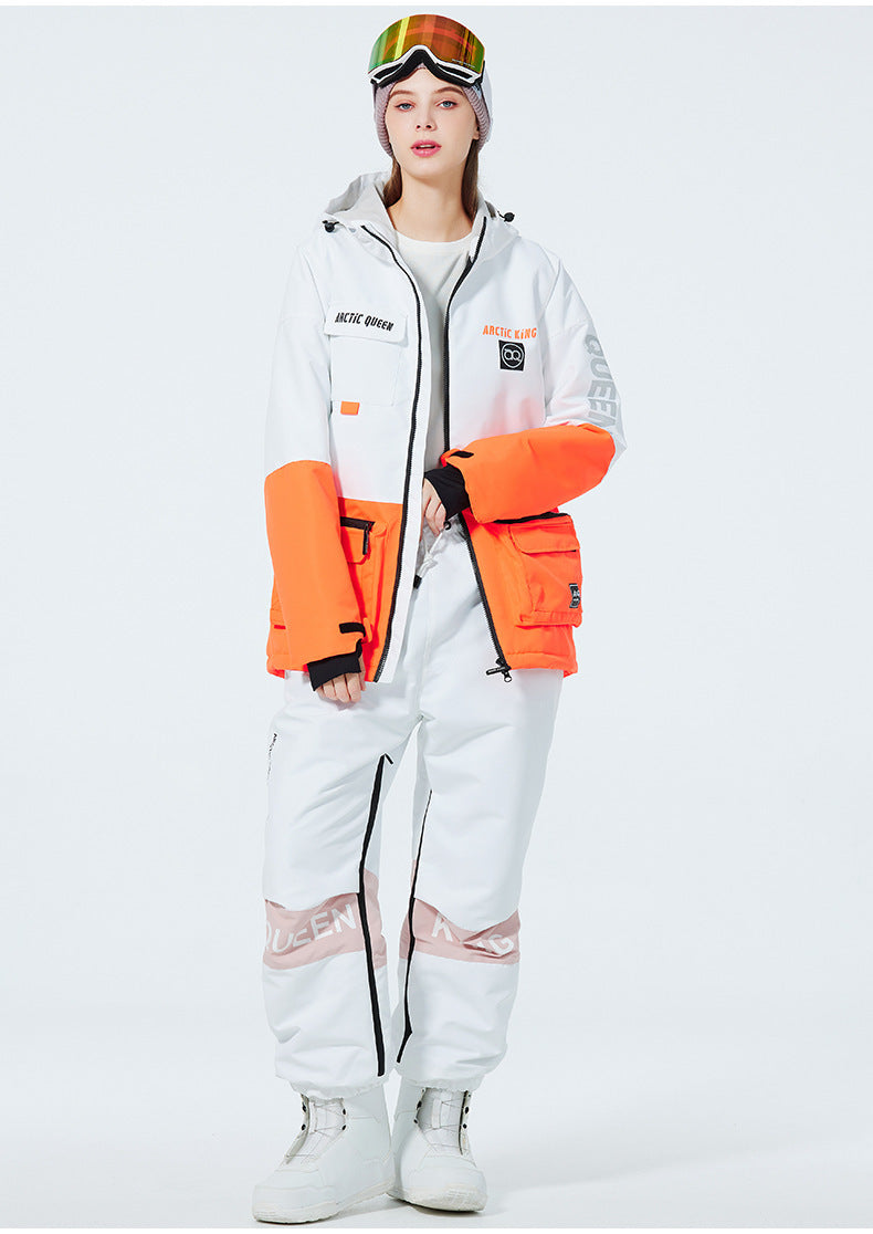 Ski Suit Men And Women Couple Models Warm Thickened