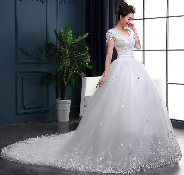 new wedding dress long tail wedding dress bride dress wedding dress