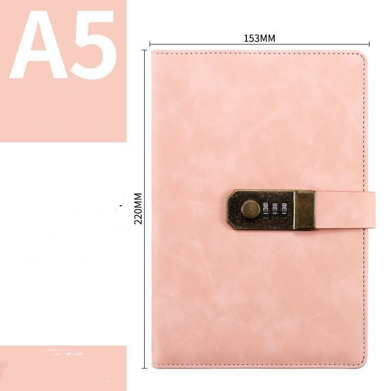 Retro Cute Lock Notebook