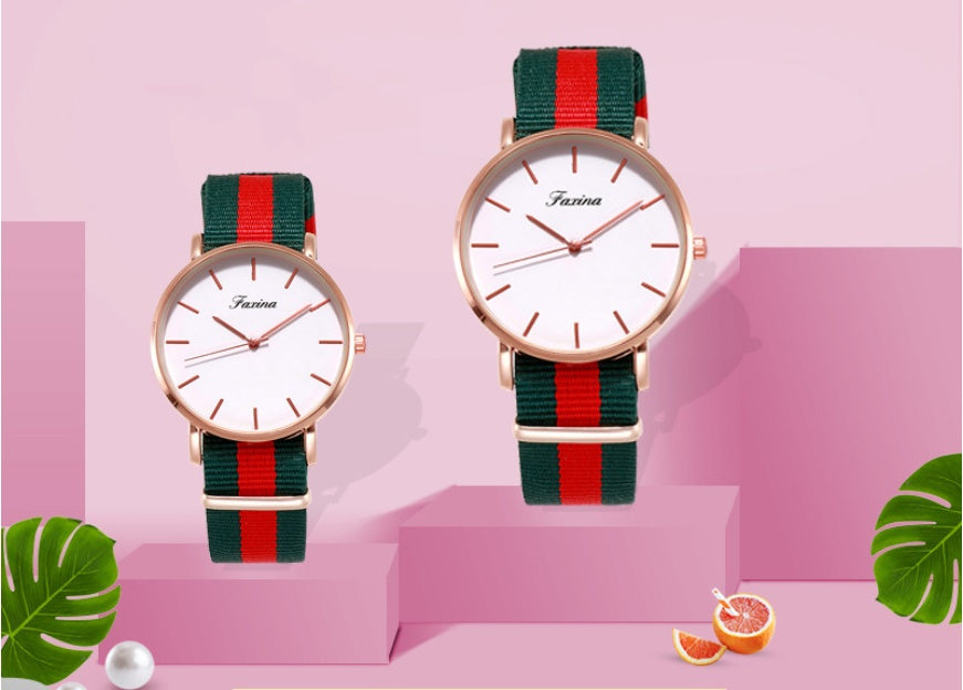 Quartz couple watch