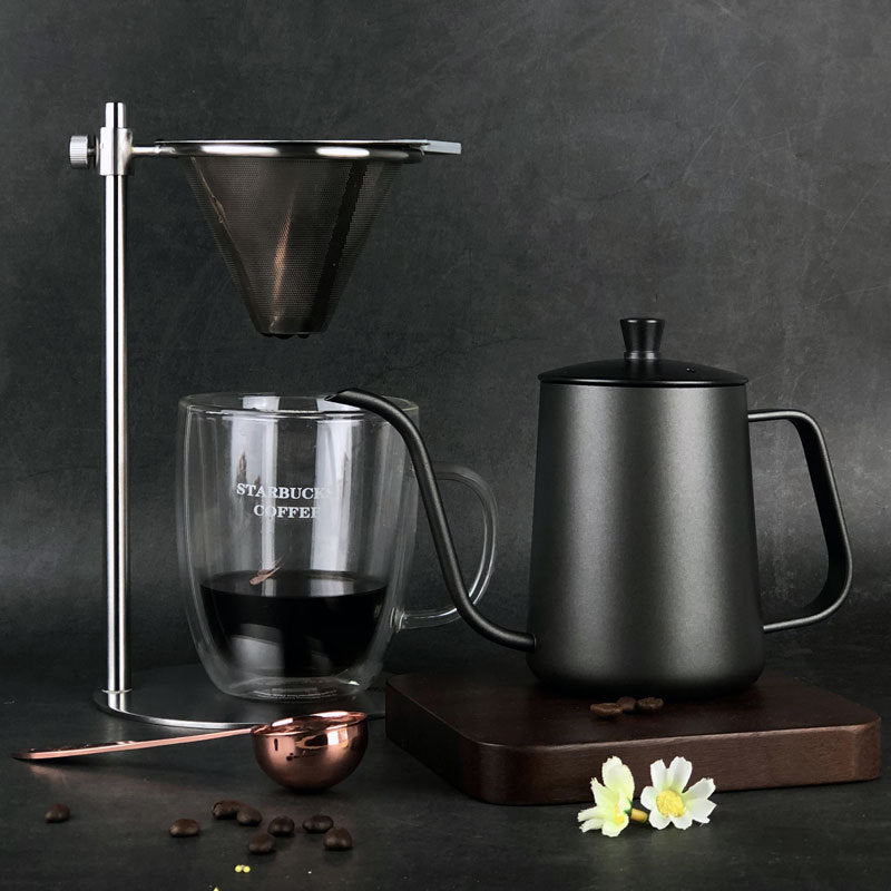 Stainless steel drip coffee pot