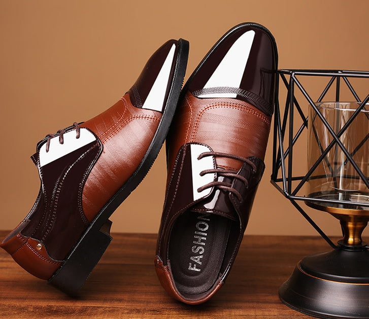 summer new shoes men's business dress large size shoes fashion hundred tower wedding shoes