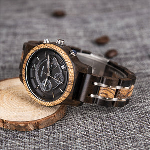 Wooden electronic watch