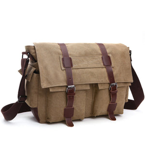 Canvas men's crossbody bag