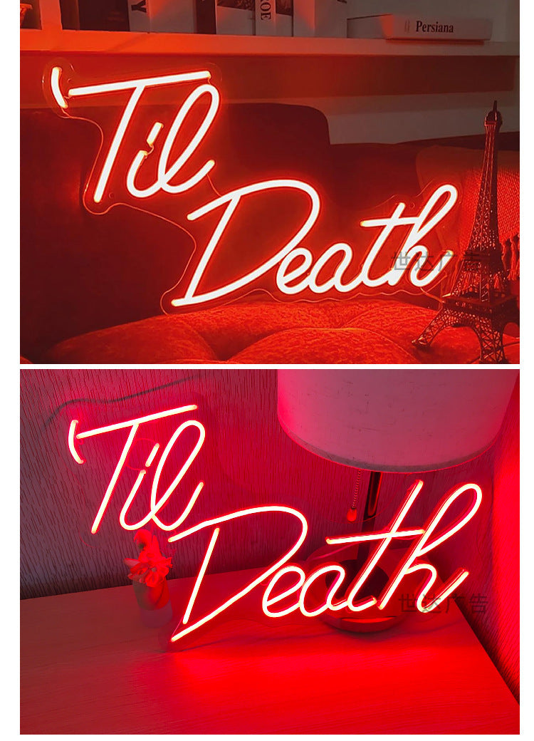 Led Neon Light Til Death Wedding Decoration Outdoor