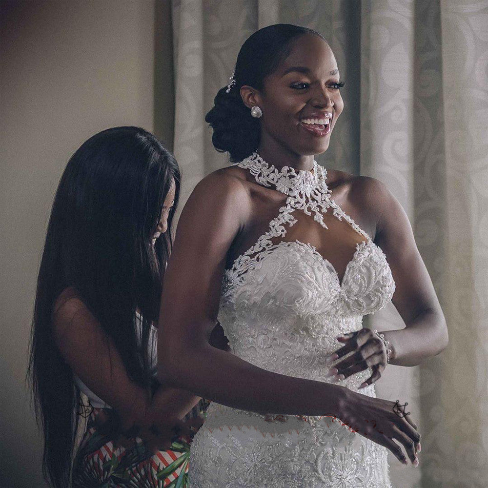 Sexy Beaded Mermaid Bridal Dress