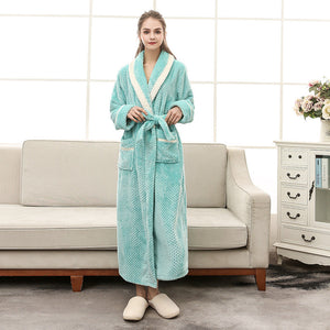 Women Pajamas Couple Gown Bathrobe Winter Robe