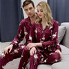 Luxury Spring And Autumn Couple Pajamas