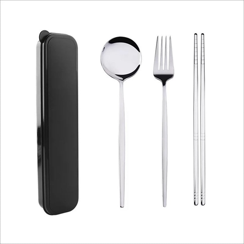 Cutlery Knife Fork Spoon Dinnerware Set With Box Household Dinner Tools