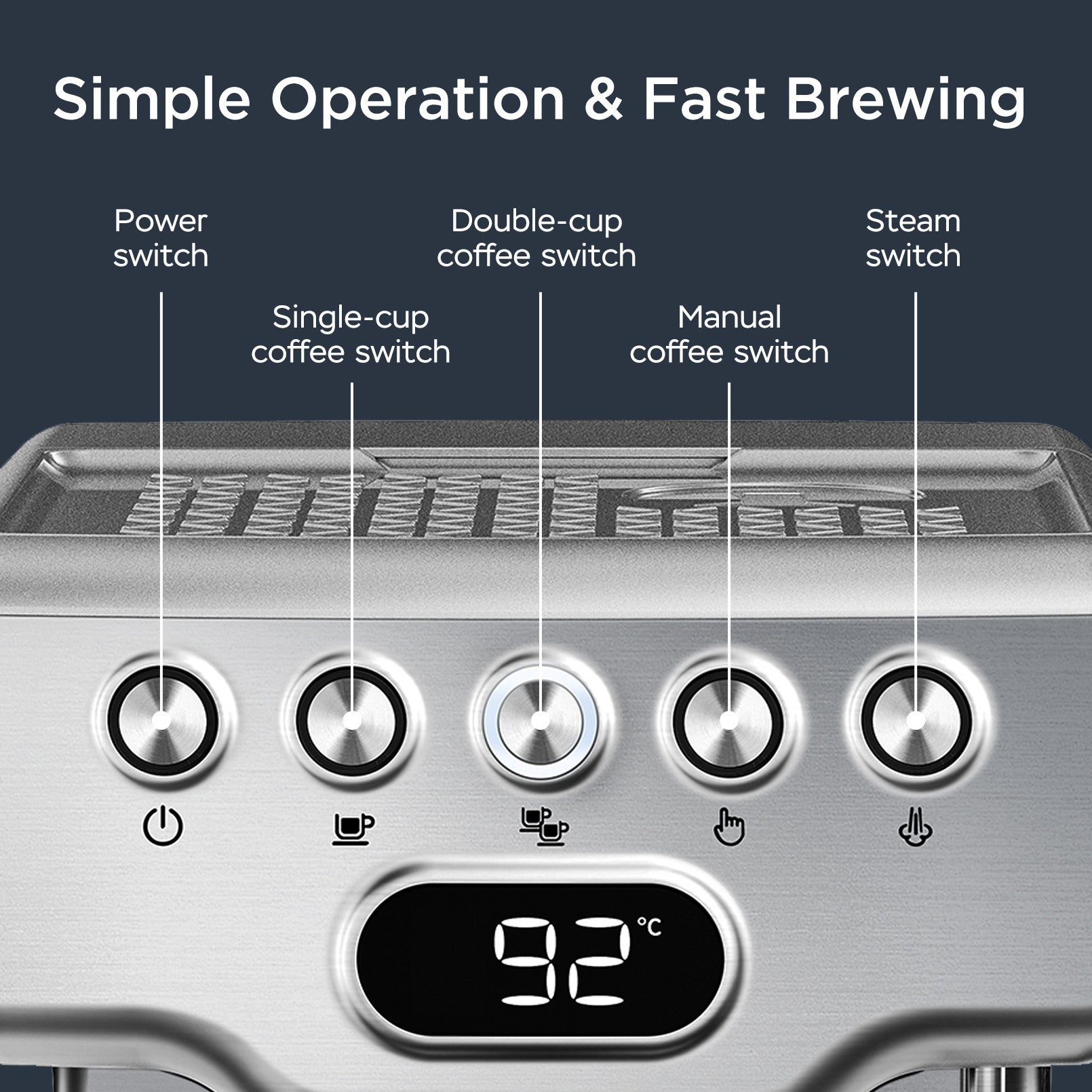 Espresso Machine with Milk Frother