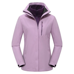 Two-piece Set Shell Jacket Autumn And Winter Three-in-one Men Fleece Lined Padded Warm Keeping