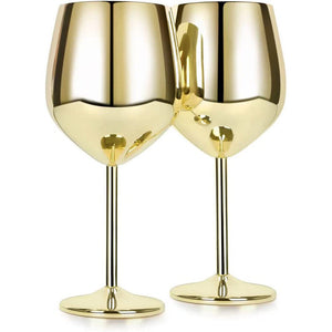 Retro Stainless Steel Plated Goblet