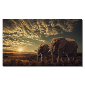 Home Simple Decorative Elephant Canvas Painting