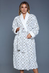 Kimmie Luxe Sherpa Damask Robe • Free Shipping • 4-7 Days