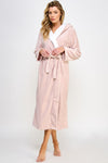 Janette Cozy Fleece Hooded Robe • Free Shipping • 4-7 Days