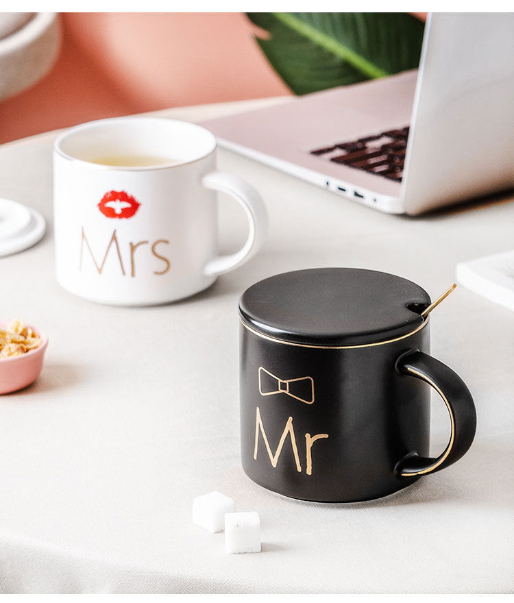 Mr & Mrs. Couple Ceramic Coffee Mugs – A Perfect Pair for Every Sip