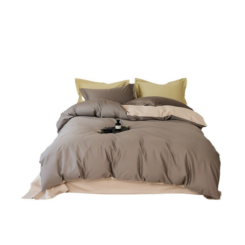 Woolen Cotton Four-piece Bed Set All Cotton Pure Cotton Bed Sheets