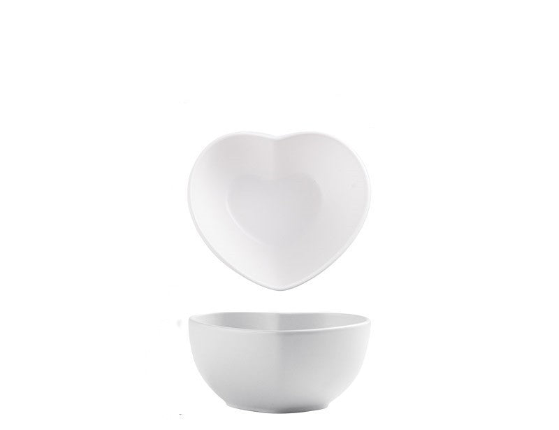 Nordic Love Creative Plate Heart-shaped Couple Dinner Plate Saucer Ceramic Cutlery